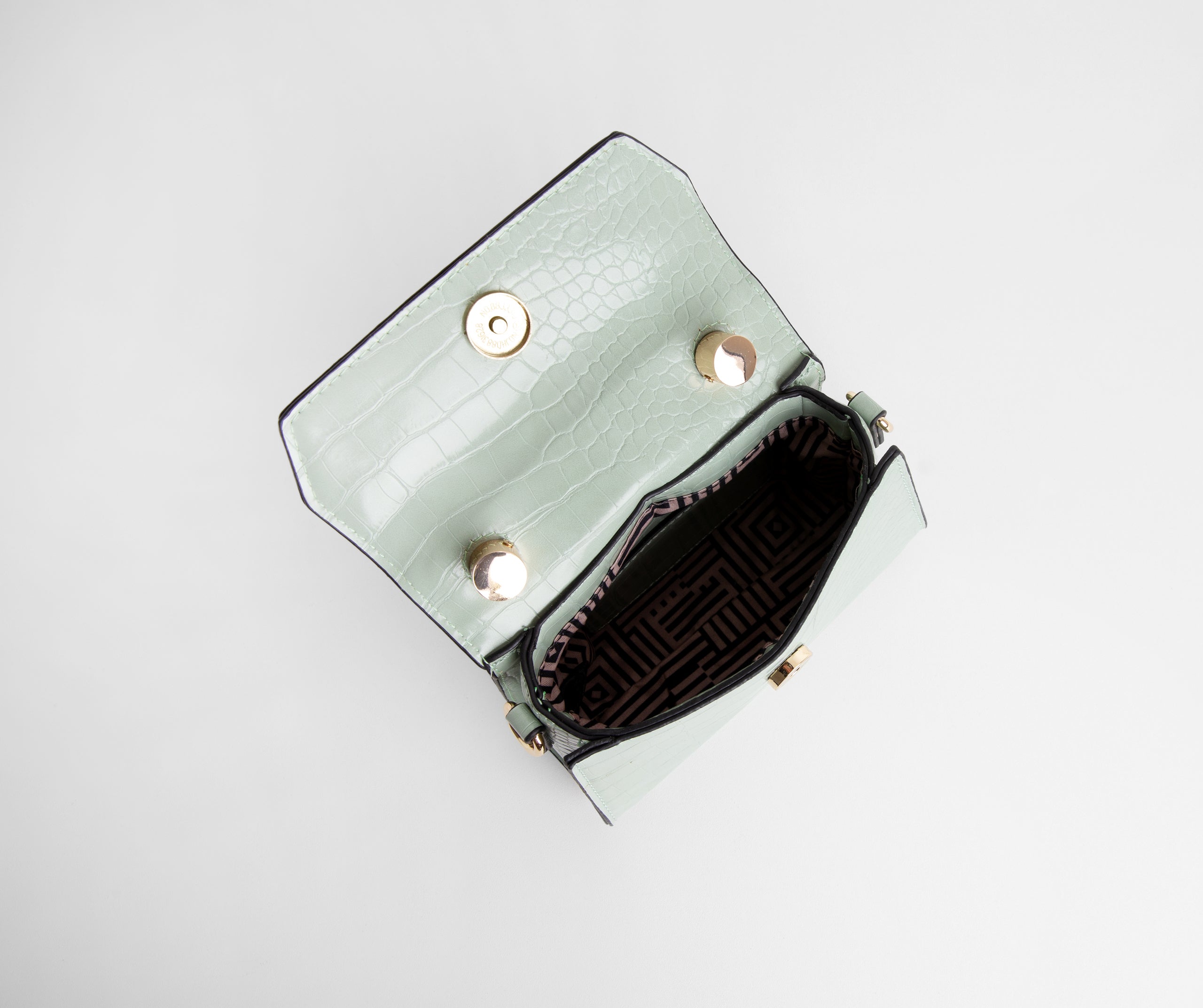 Mini Matte Snake Textured Purse