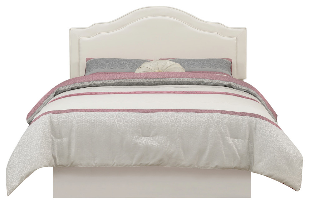 Edmond Queen Headboard Beige   Transitional   Headboards   by Steve Silver  Houzz