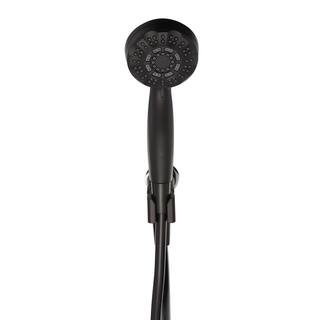 Glacier Bay 6-Spray Patterns with 1.8 GPM 3.6 in. Wall Mount Handheld Shower Head in Matte Black HD58303-3810H