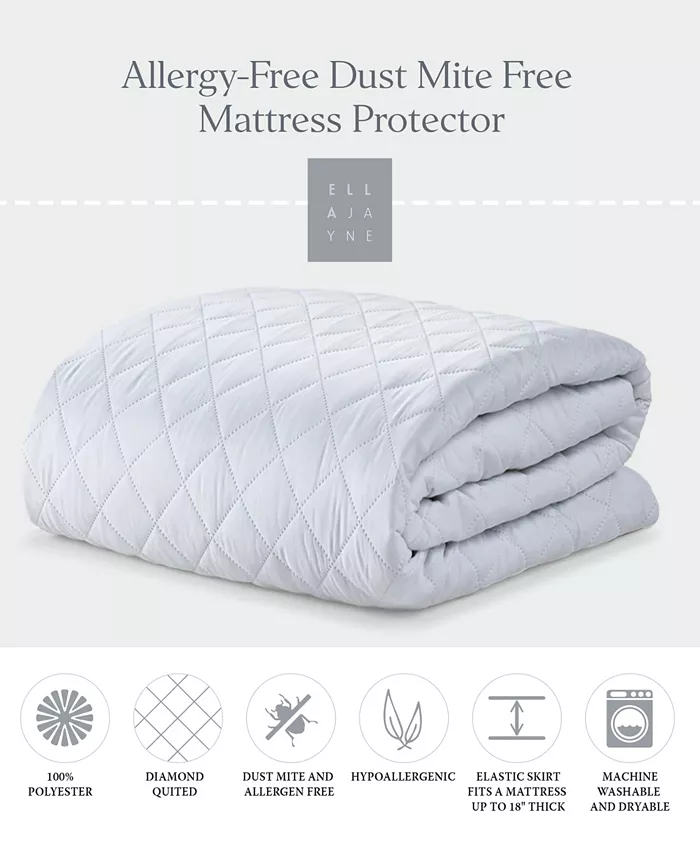 Ella Jayne Allergy -Free Dust Mite Free Mattress Protector - Twin