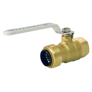 Tectite 34 in. Brass Push-to-Connect x Female Pipe Thread Ball Valve FSBBV34F