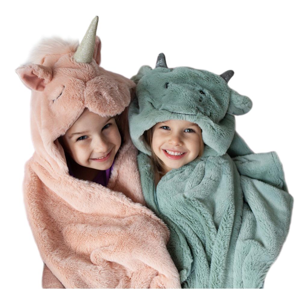 Uliana Plush Unicorn Hooded Blanket