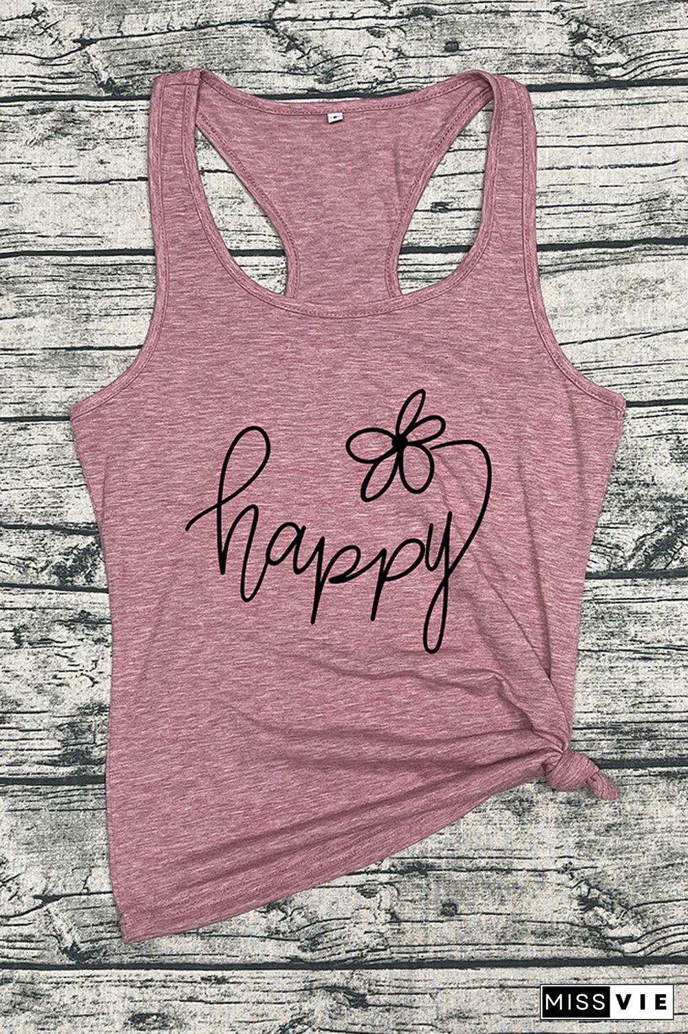 Happy Flower Sleeveless Tank Top