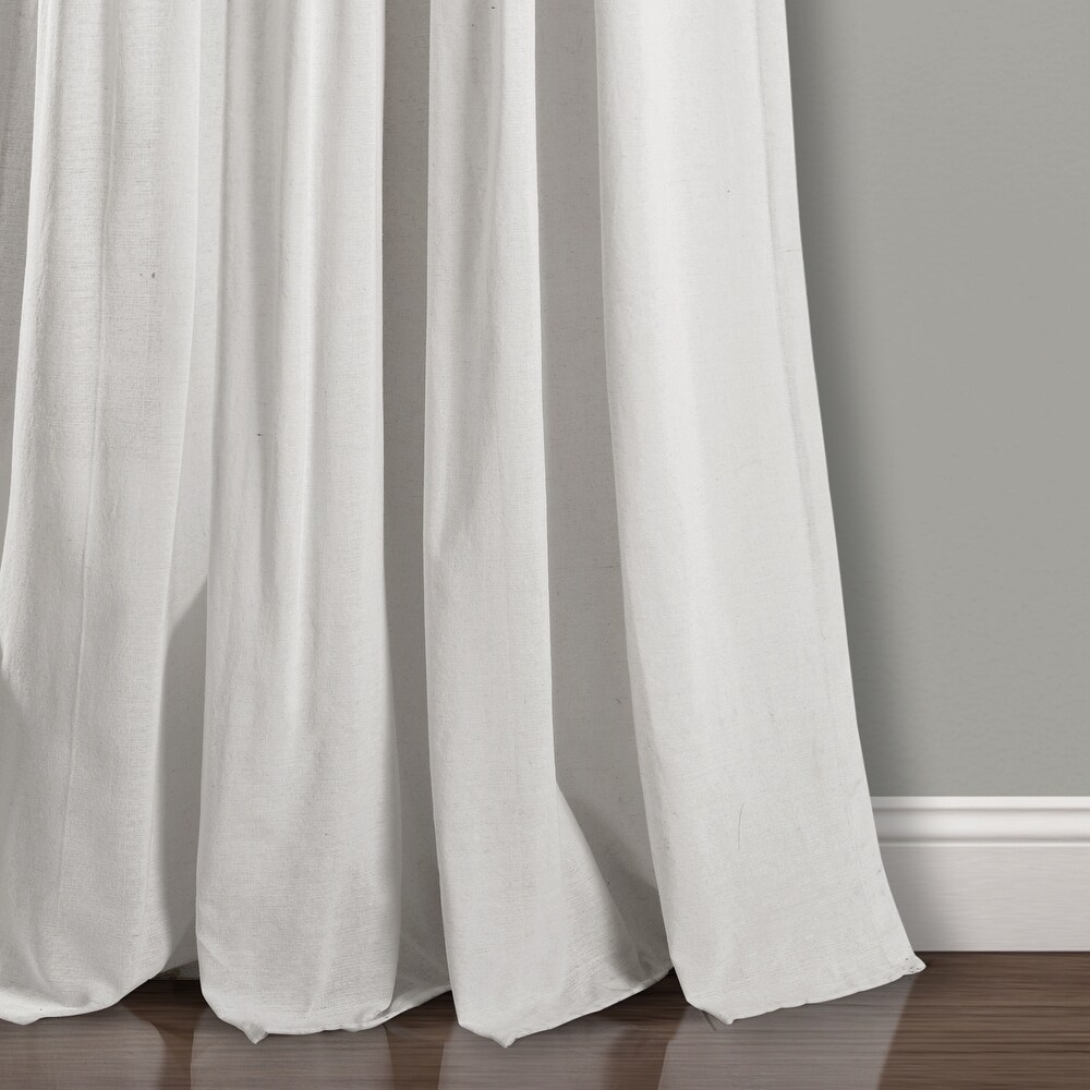 Lush Decor Linen Button New Window Curtain Single Panel   108\
