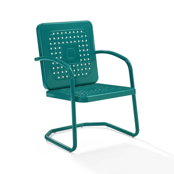 Crosley Bates Turquoise Chair (Set of 2)