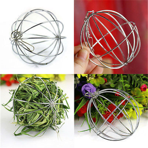 8cm Sphere Feed Dispenser Hanging Ball Guinea Pig Hamster Rabbit Pet Toy Feeding Supplies