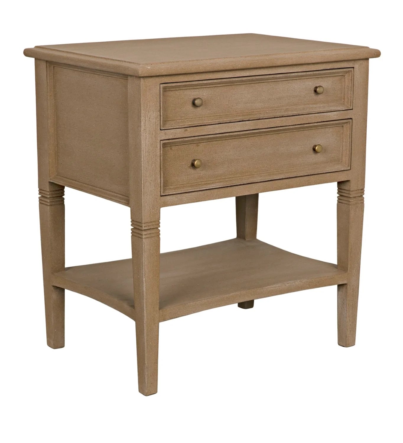 Oxford 2-Drawer Side Table Weathered