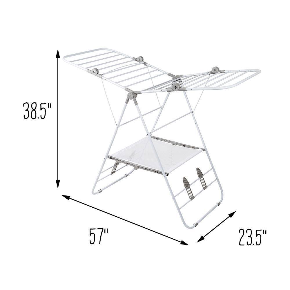 Honey-Can-Do Large Expandable and Collapsible Gullwing Clothes Drying Rack DRY-09805