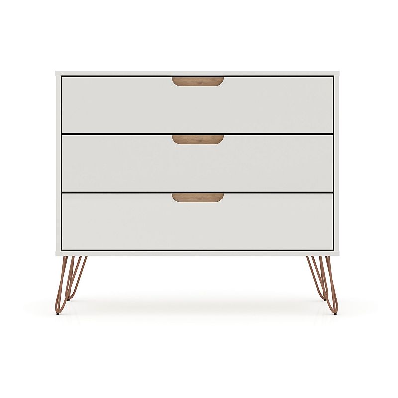 MANHATTAN COMFORT Rockefeller 3-Drawer Dresser