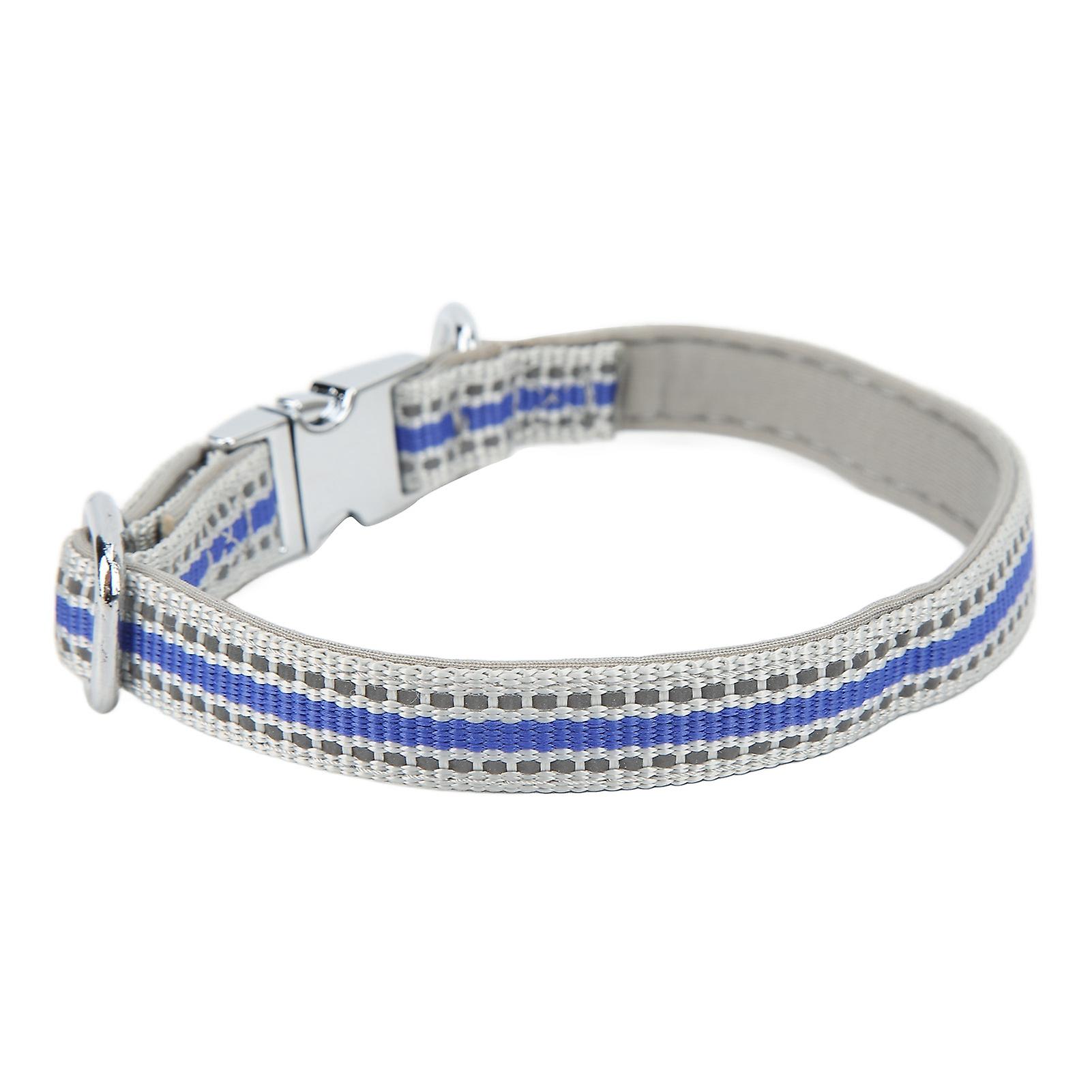 Dog Collar Can Be Engraved Adjustable Soft Puppy Collar For Small Medium Large Dogsdark Blue L