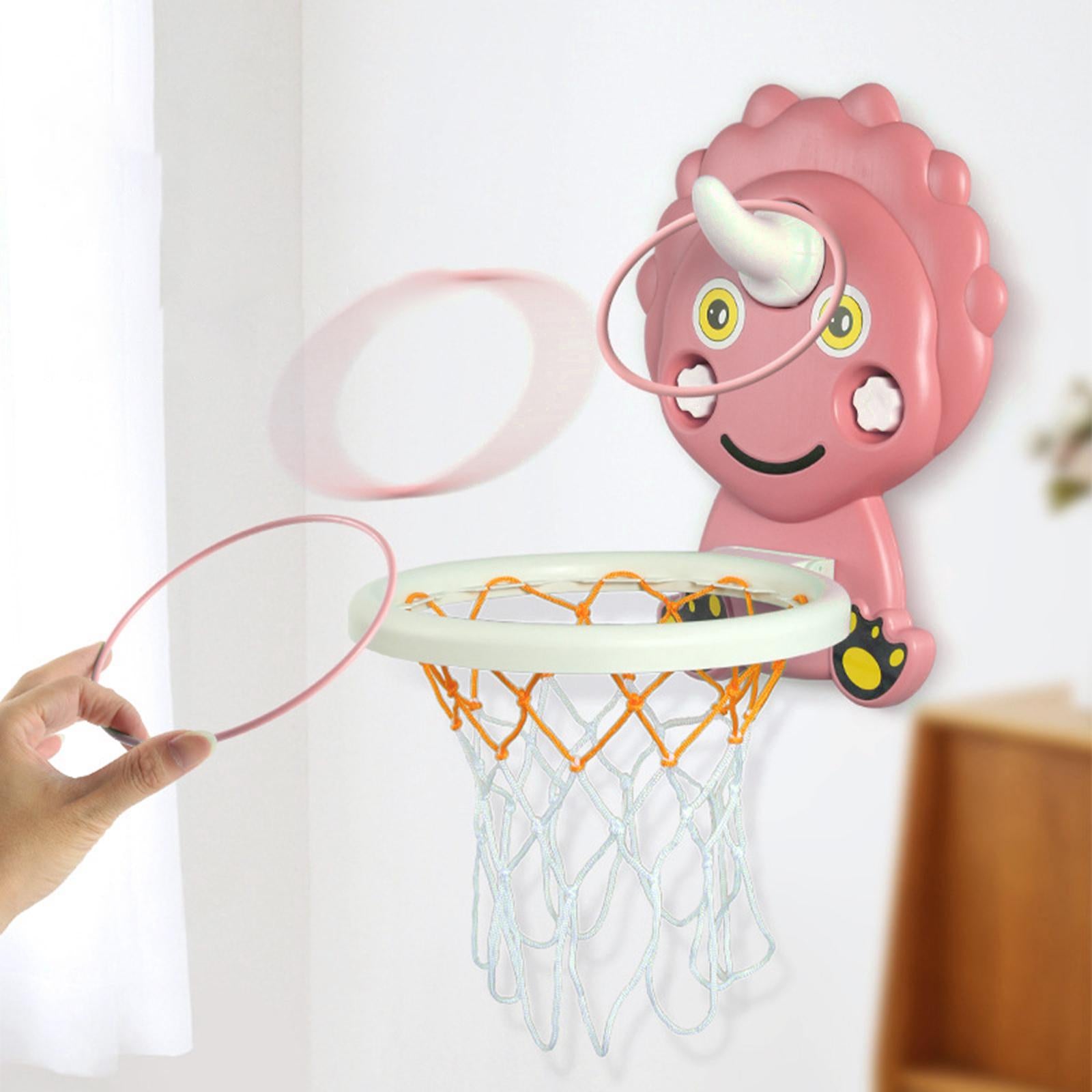 Indoor Mini Basketball Hoop with Accessories Basketball Backboard Toy Early Educational for Home Office Wall Door Adults Gifts Red