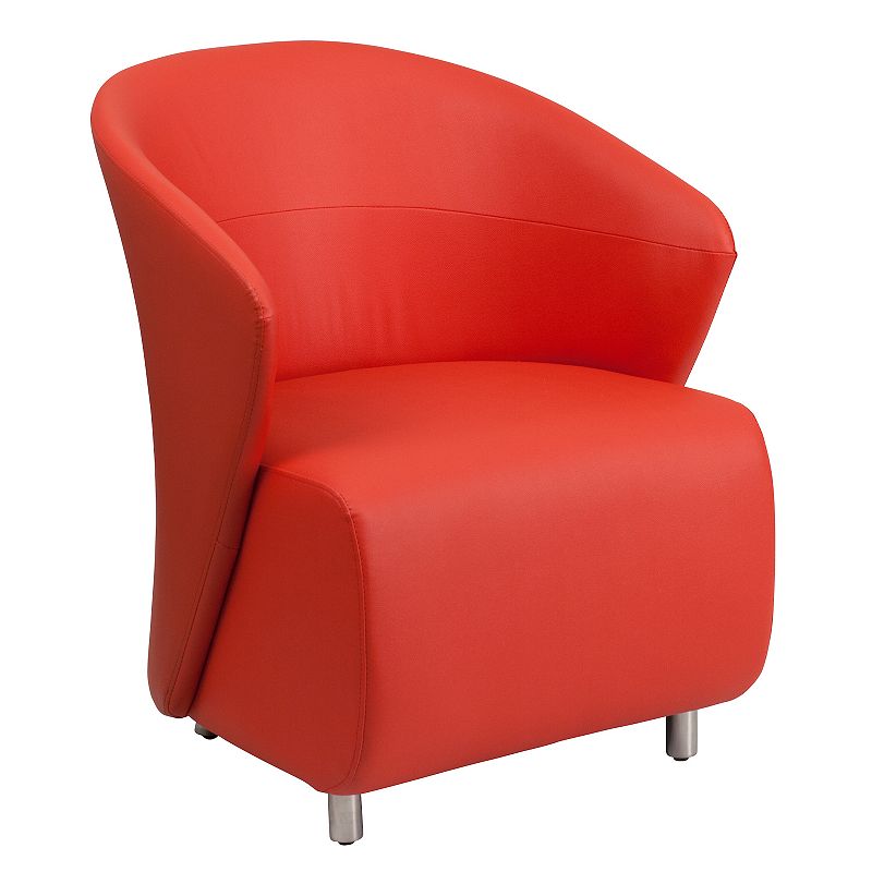 Flash Furniture Pasithea Curved Barrel Back Lounge Chair