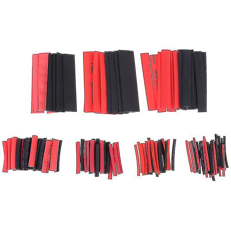 127pcs Weatherproof Heat Shrink Sleeving Tubing Tube Assortment Kit Black Glue Shytmv