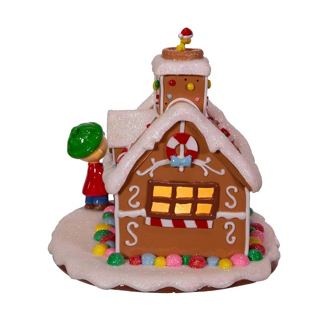 Kurt Adler Peanuts Battery operated Led Gingerbread House Table Piece