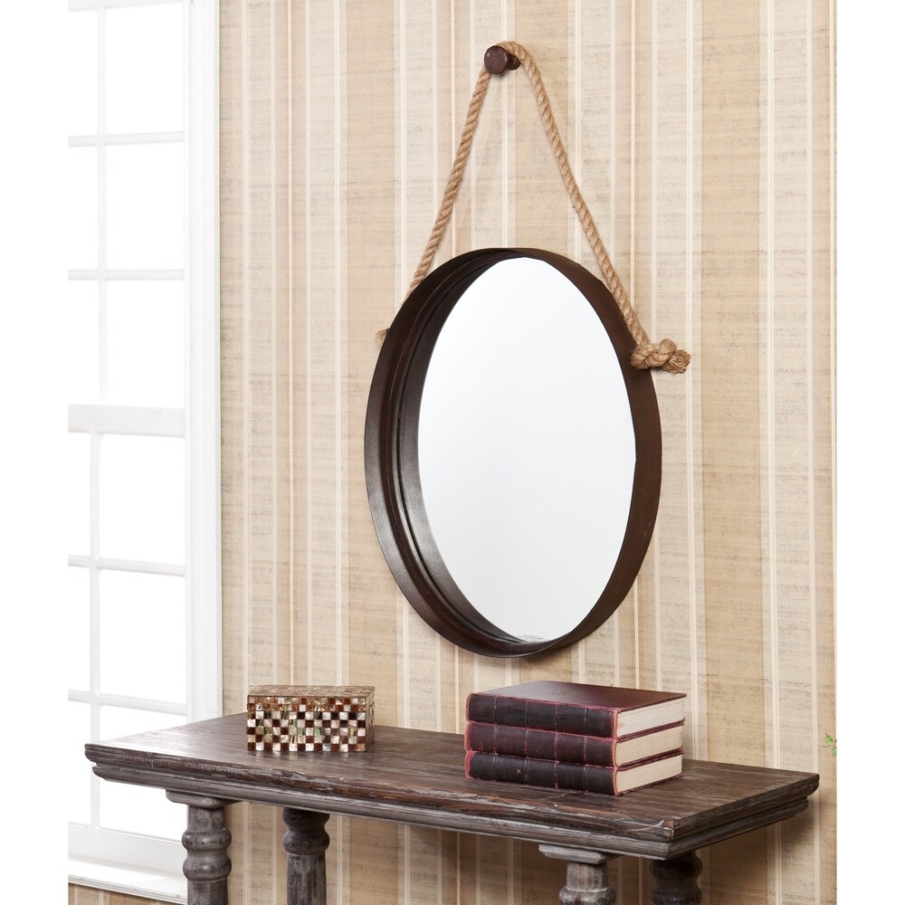 SEI Furniture Ged Rustic Farmhouse Decorative Wall Mirror