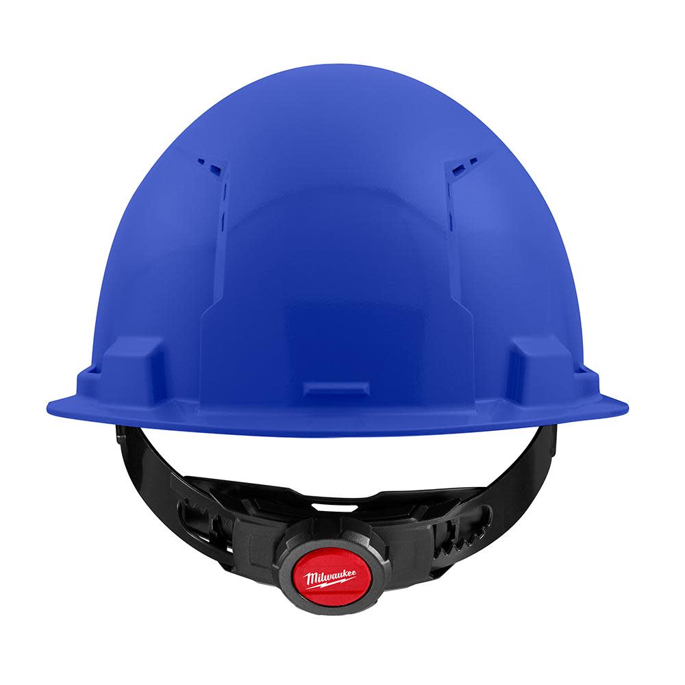 Milwaukee Front Brim Vented Hard Hat with 4pt Ratcheting Suspension Type 1 Class C Blue