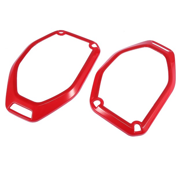 Unique Bargains Top Speaker Audio Surround Cover Trim For Jeep Wrangler Jl Jlu Gladiator Jt 2018 2020 Red 1 Pair