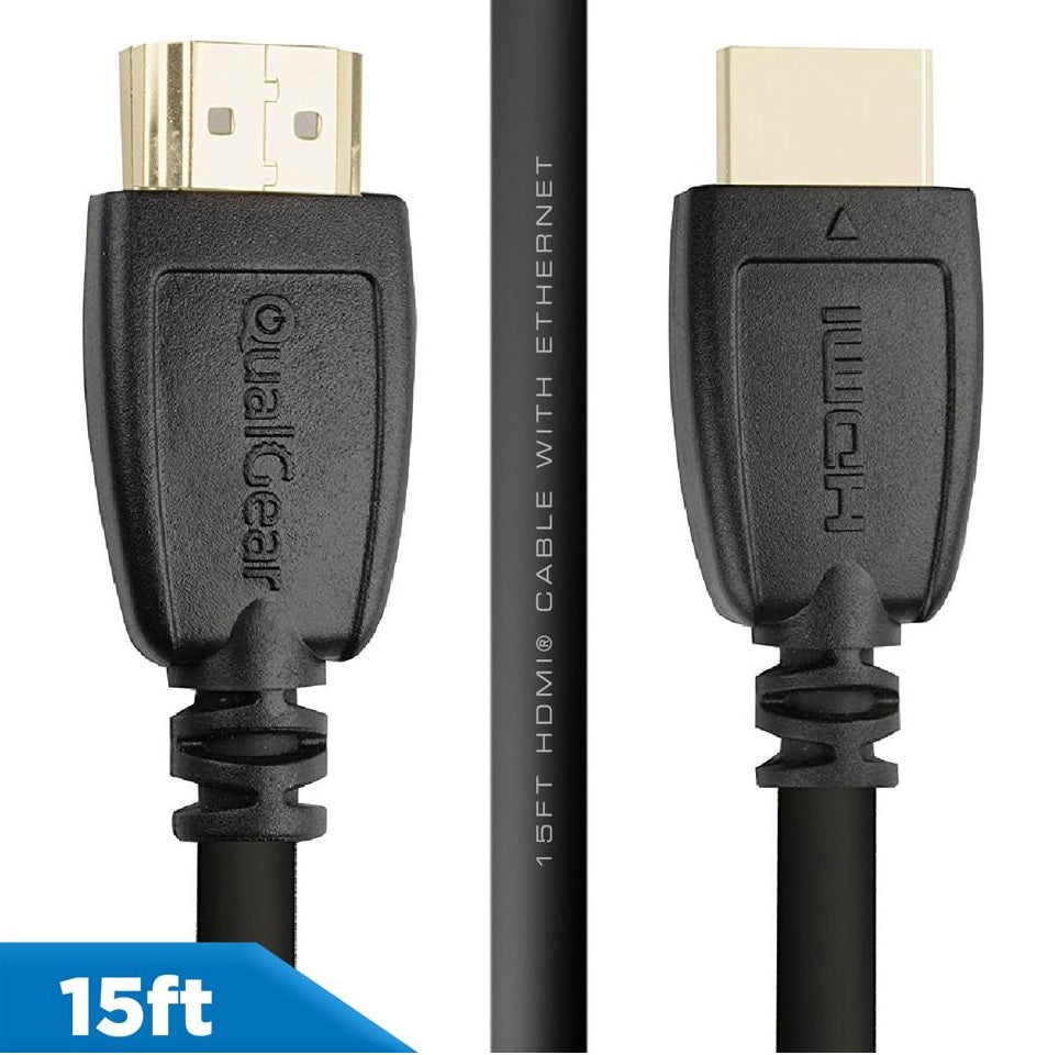 Qualgear 15 Ft High Speed HDMI 20 cable with 24k Gold Plated Contact