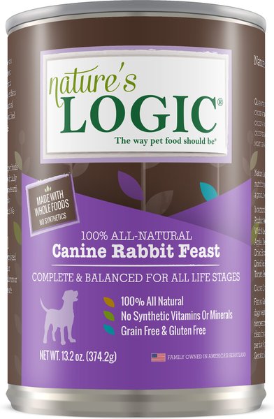 Nature's Logic Canine Rabbit Feast All Life Stages Grain-Free Canned Dog Food