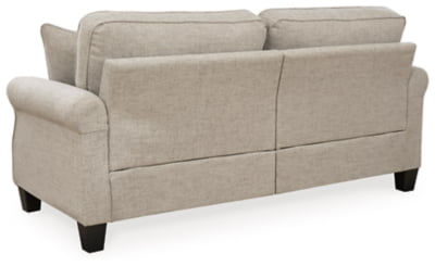 Signature Design by Ashley Alessio Modern Sofa with 2 Throw Pillows, Beige