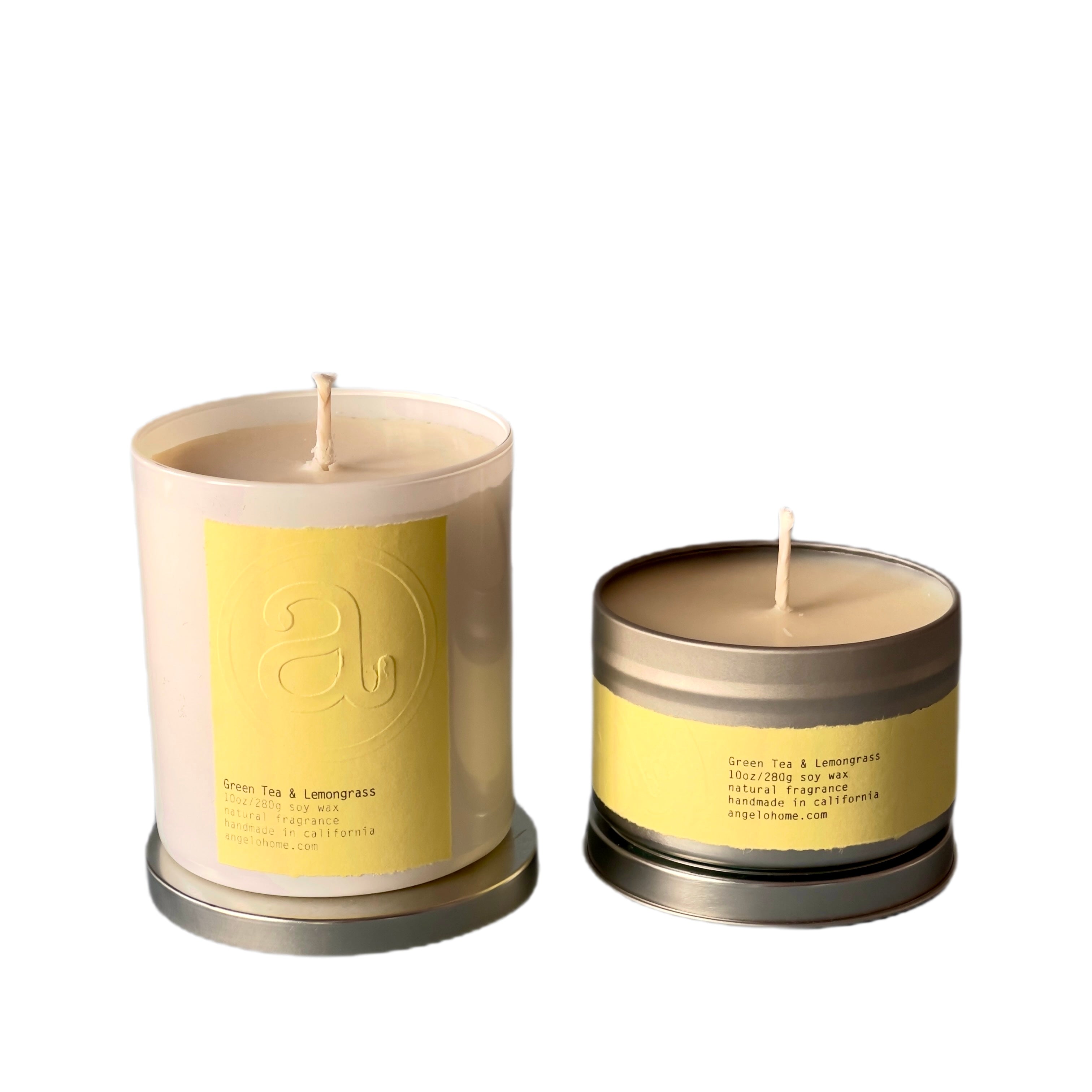 angelo:HOME Green Tea + Lemongrass Scented Candle