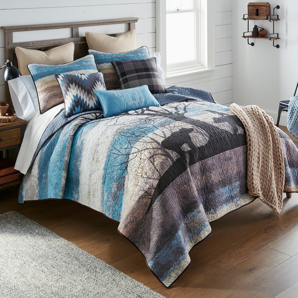 Donna Sharp Bear Hill 3 PC Polyester Quilt Set