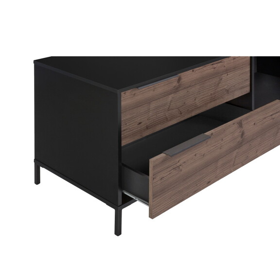 60 inch Wood and Metal Entertainment TV Stand with...