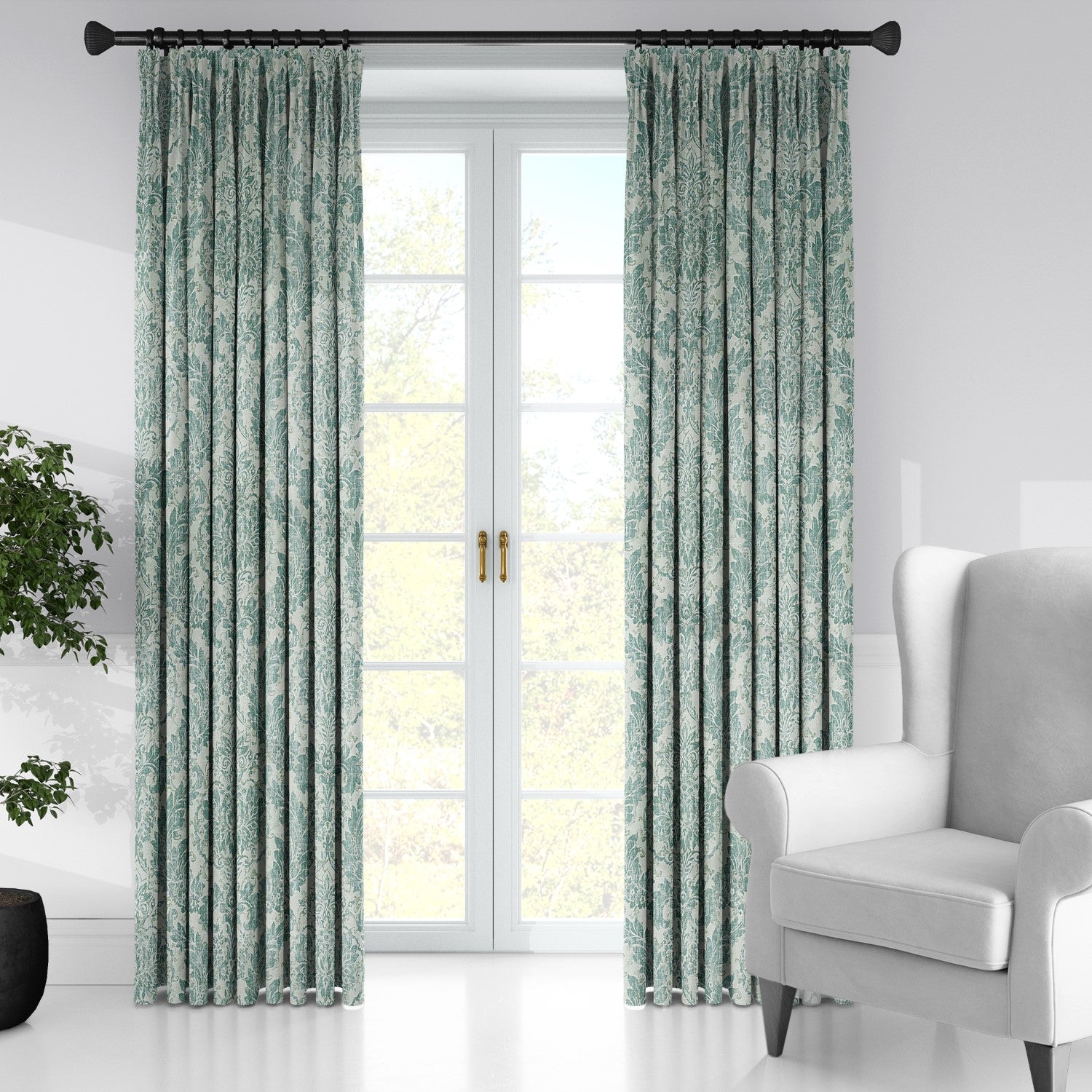 Damaskus Linen Mist Drapery