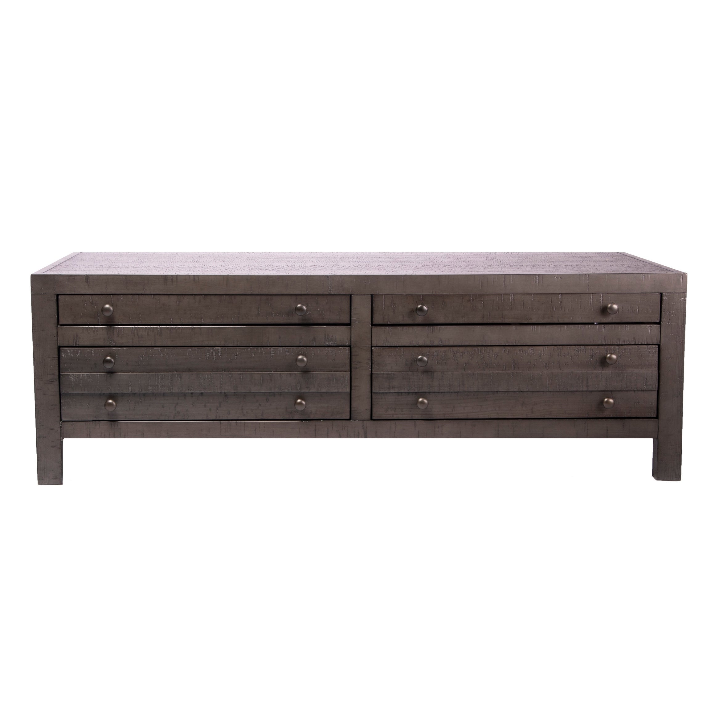 Best Quality Furniture Rustic Wood 4-Drawer Storage Coffee Table - Coffee Table