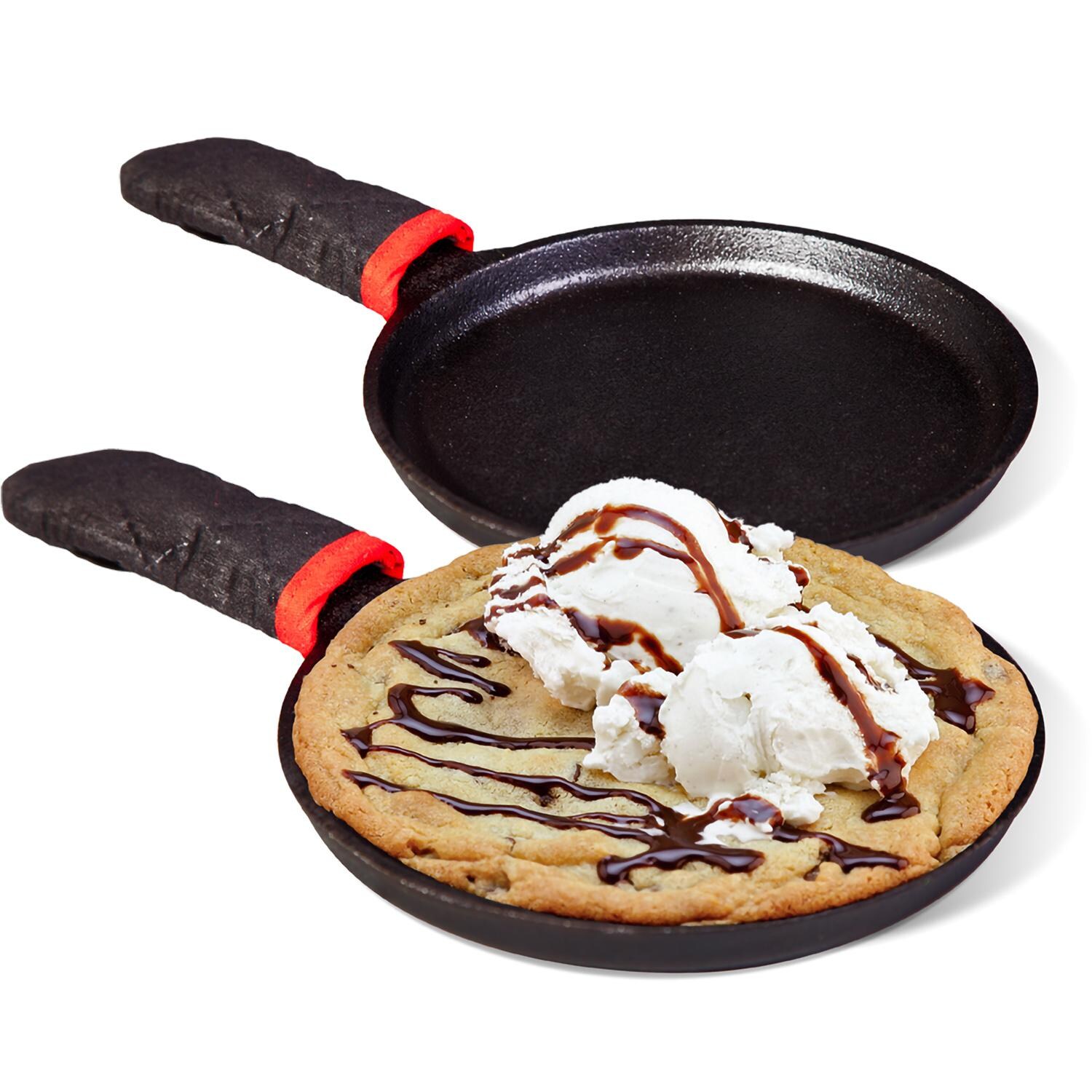 Camp Chef Skookie 7-Inch Mini Skillet 2-Pack With Grip Handles and Chocolate Chip Cookie Mix