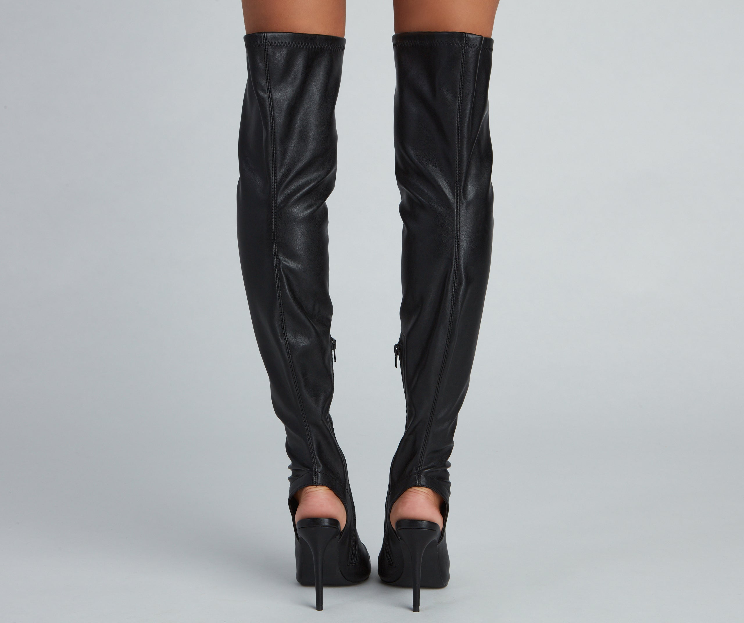 Sleek And Stunning Faux Leather Boots