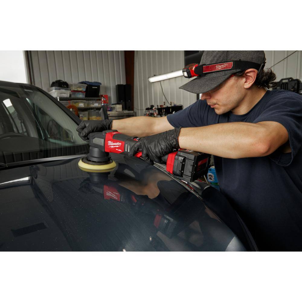 MW M18 FUEL18V Lithium-Ion Brushless Cordless 15MM DA Polisher (Tool-Only) 2684-20