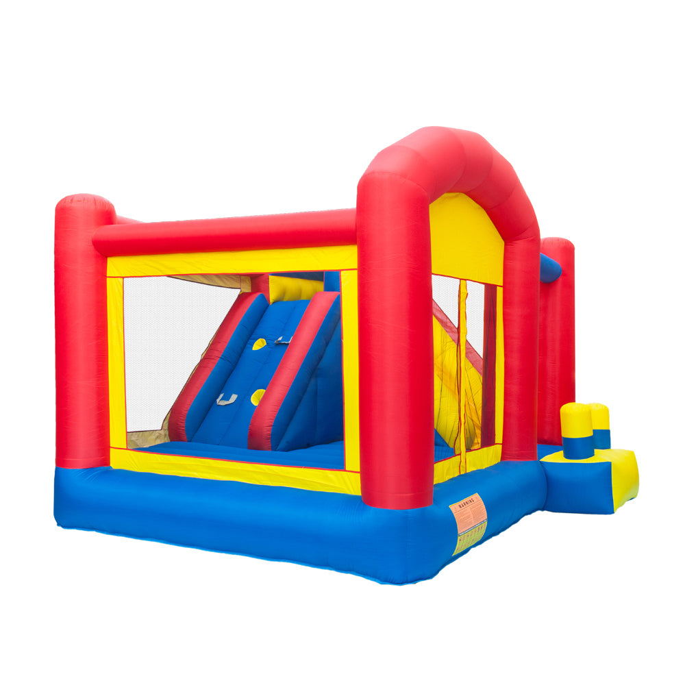 Inflatable Bounce House Castle Jumper Slide Large Trampoline 420D Oxford Cloth PVC Without Blower 3-12 Years Old 157.2"x141.6"x110.4"