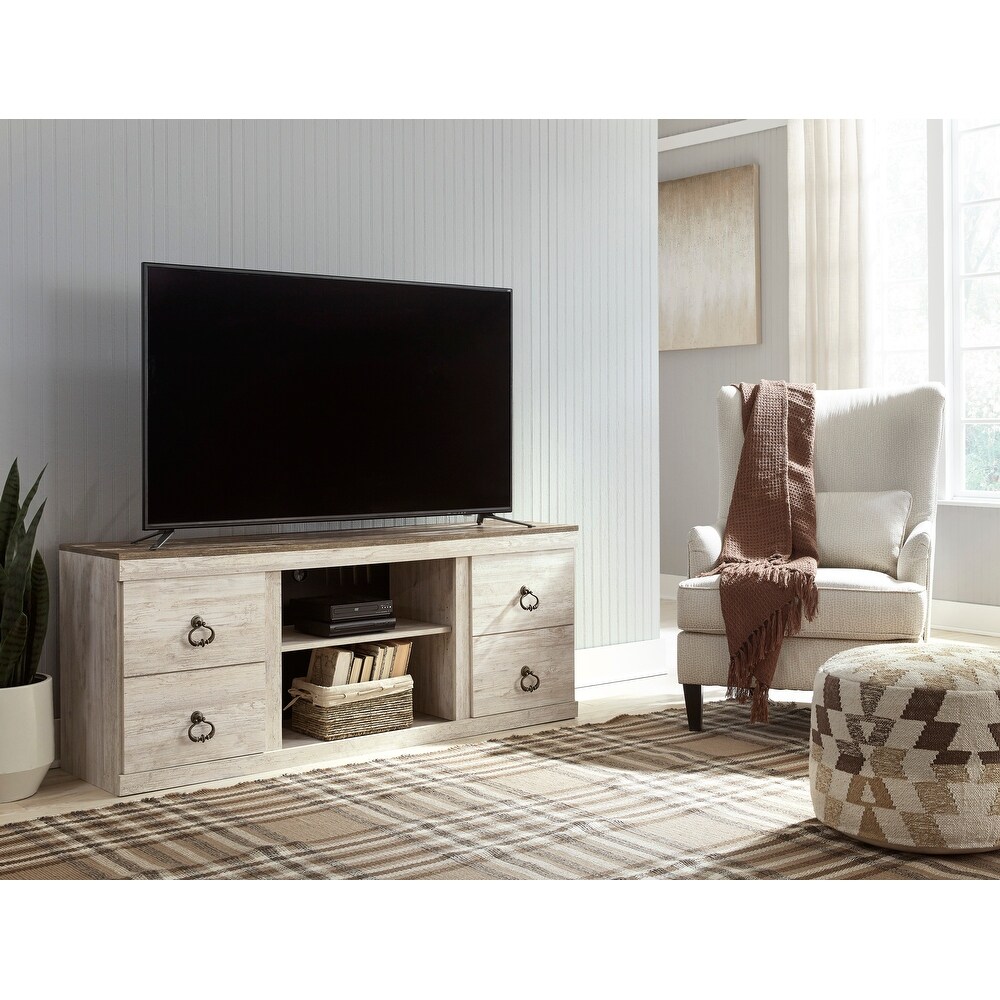 Signature Design by Ashley Willowton Woodgrain 60 inch TV Stand