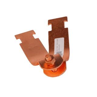 The Plumber's Choice 3 in. Copper Epoxy Coated Steel Strut Clamp 03CLSTCP