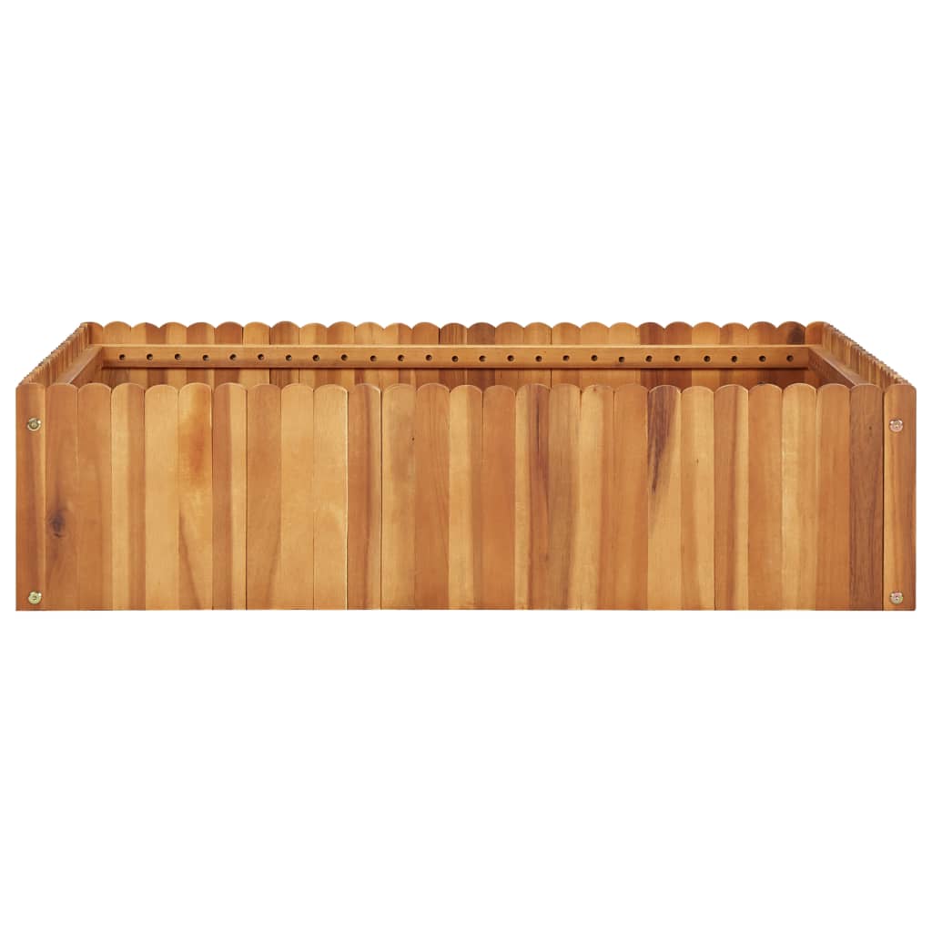 walmeck Garden Raised Bed 39.3"x39.3"x9.8" Solid Acacia Wood