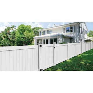 Veranda Linden 5 ft. W x 6 ft. H White Un-Assembled Vinyl Fence Gate 73025430