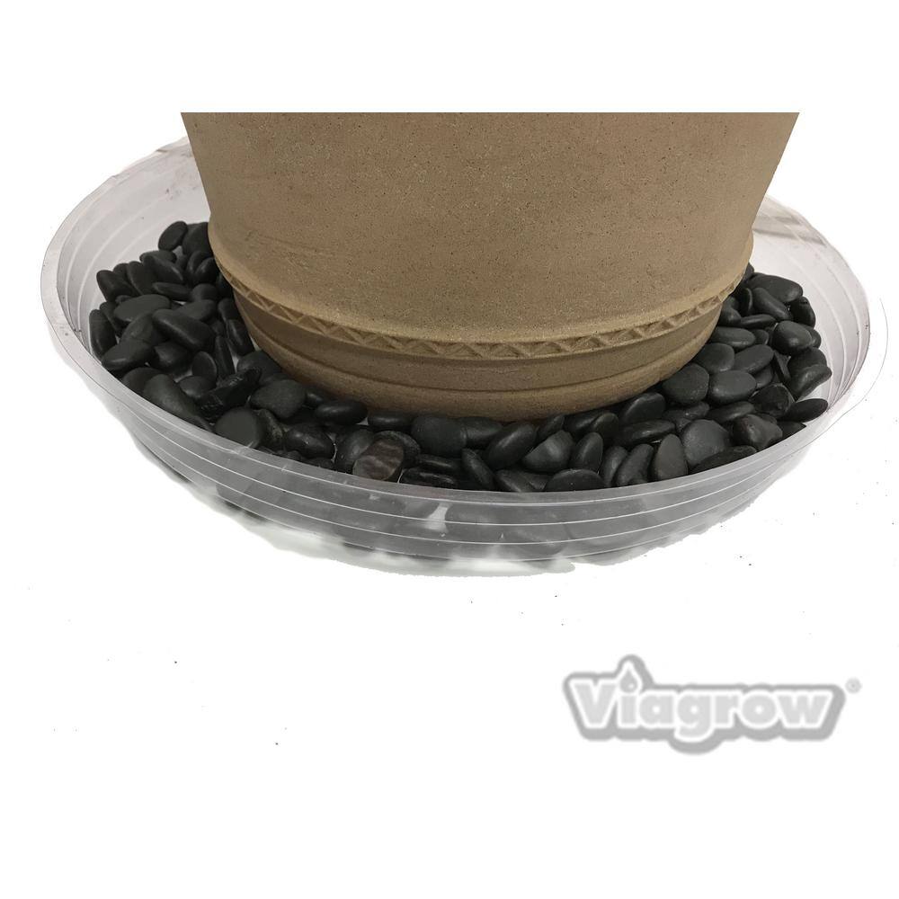 Viagrow 17.5 in. Clear Plastic Saucer (5-Pack) V17CS-5