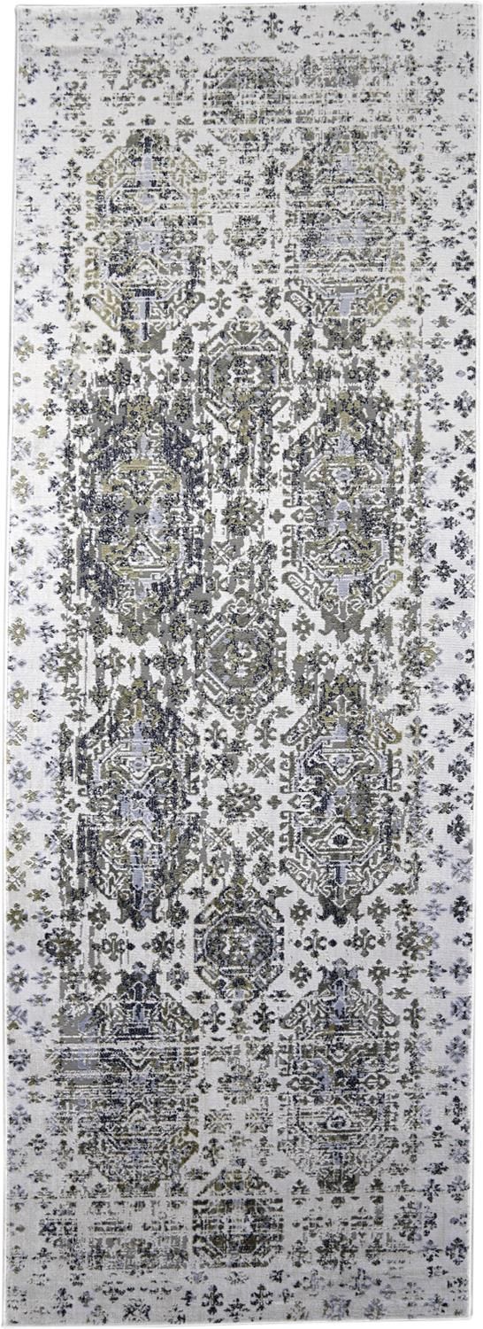 Crowford White and Gold Rug by BD Fine