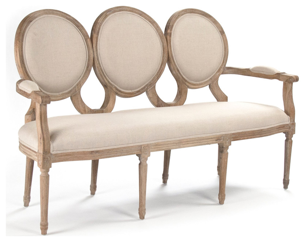 Medallion Settee   French Country   Loveseats   by Hudson Home Decor  Houzz