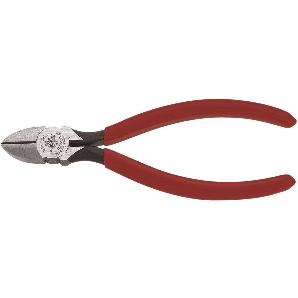 Klein Tools 6 in. Standard Diagonal Cutting Pliers with Tapered Nose D202-6C