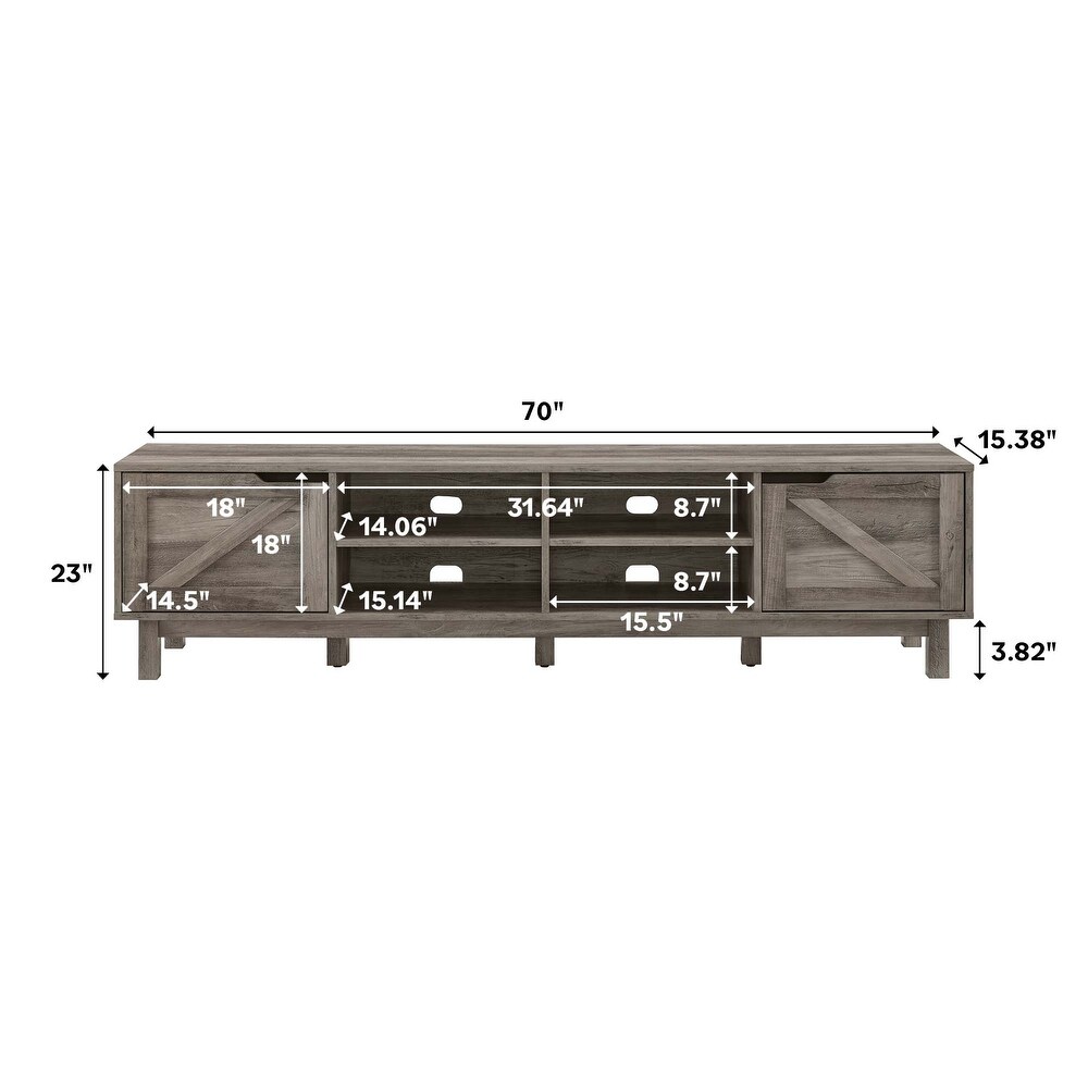 Middlebrook Designs Rustic Barndoor TV Stand