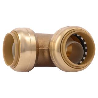 SharkBite 1 in. Push-to-Connect Brass 90-Degree Elbow Fitting U260LFA