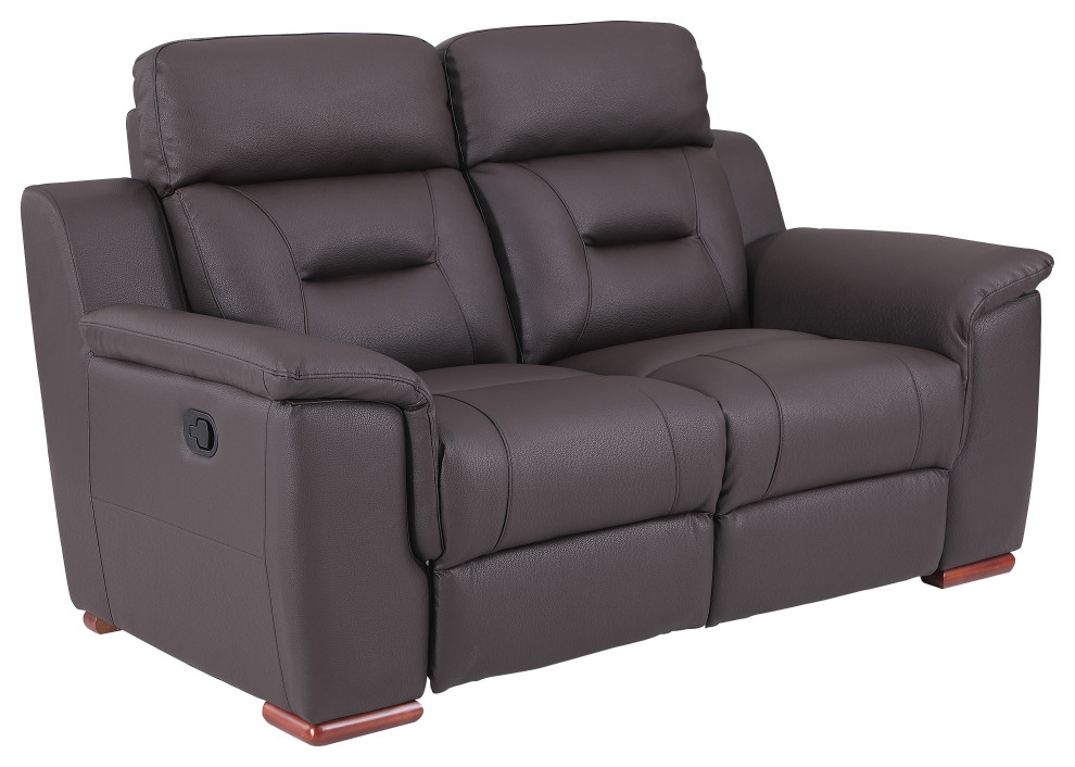 Palermo Leather Gel Match Recliner 2 Piece Set   Contemporary   Living Room Furniture Sets   by Luxuriant Furniture  Houzz