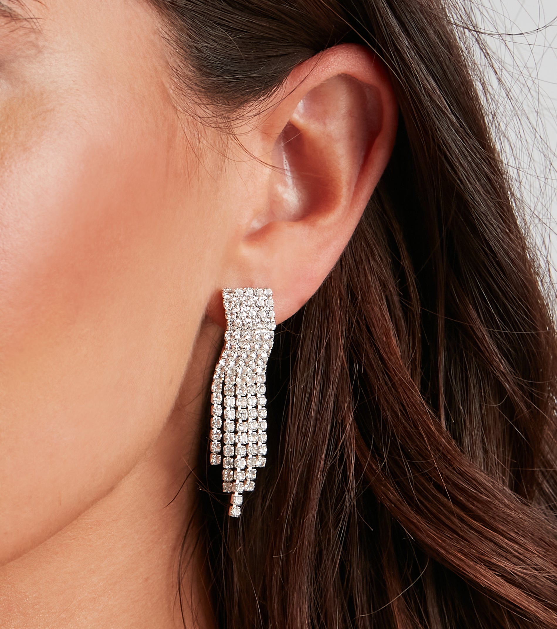 Lookin' Fine In Rhine Fringe Earrings