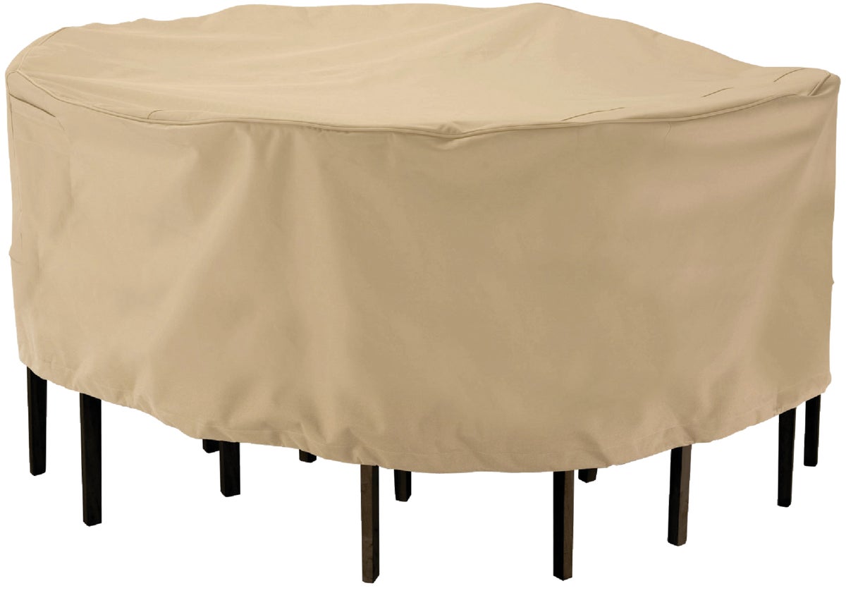 Classic Accessories Terrazzo Round Chairamp Table Cover Tan