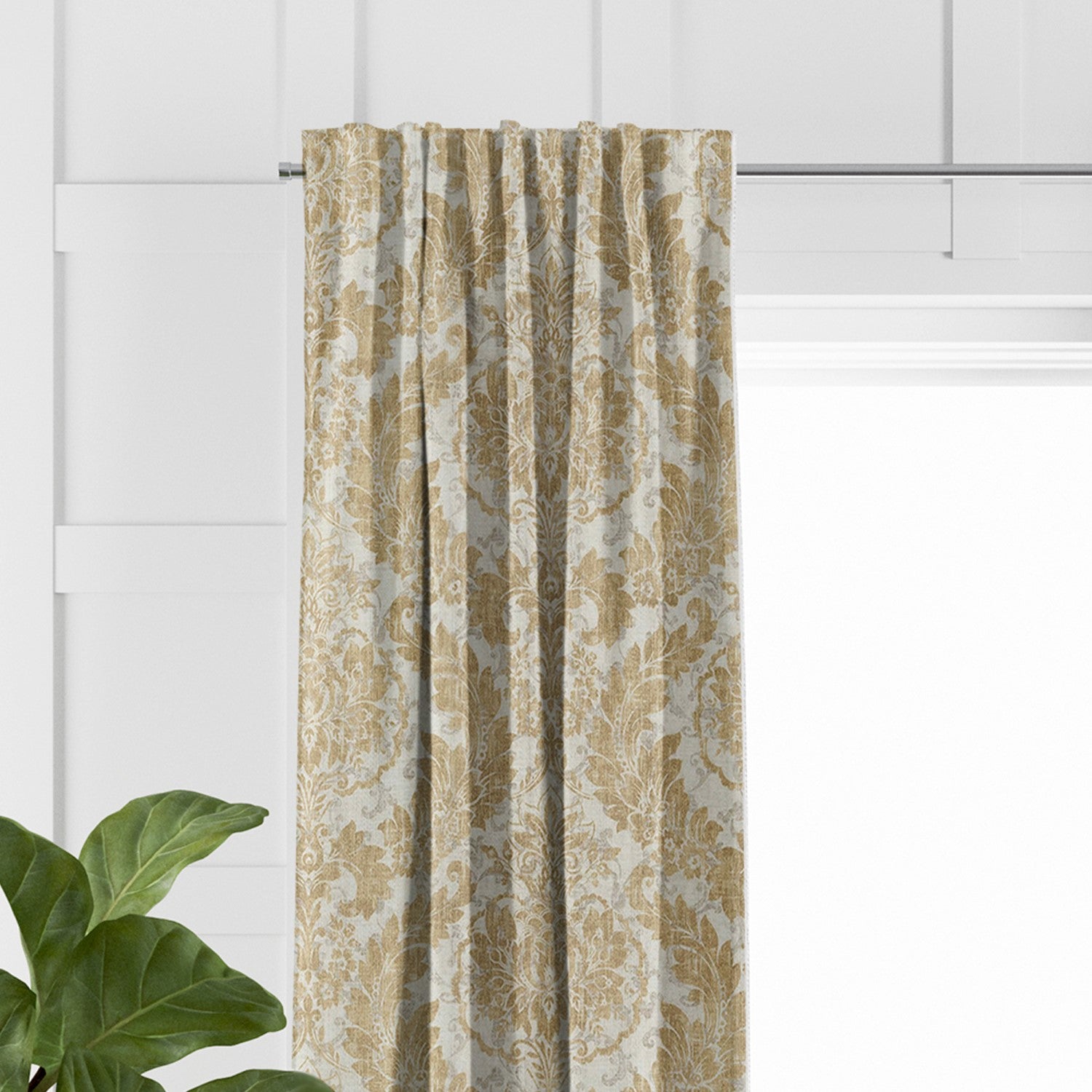 Damaskus Linen Gold Drapery