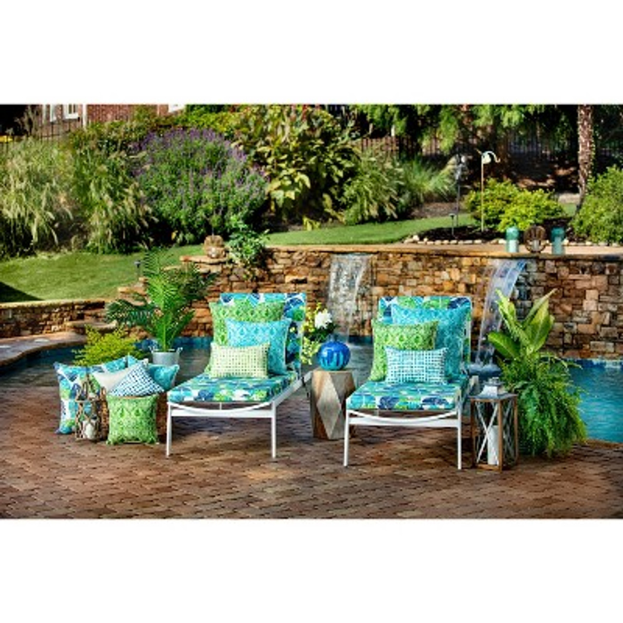 2pc Outdoor/Indoor Oversized Rectangular Throw Pillow Set Alauda Grasshopper Green - Pillow Perfect