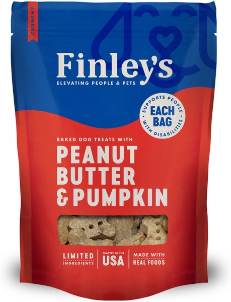 Finley's Barkery Wheat-Free Peanut Butter and Pumpkin Crunchy Biscuit Dog Treats