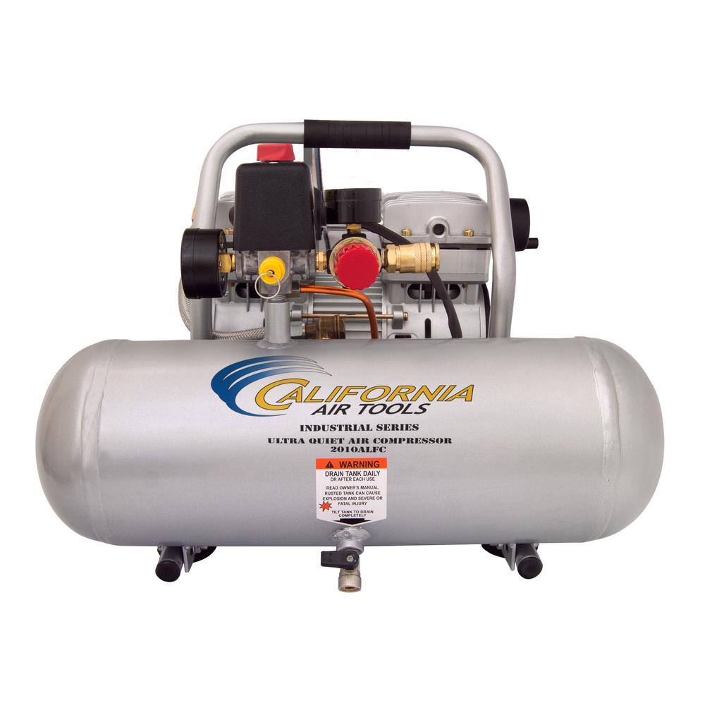 California Air Tools Industrial 2-Gal. 1 HP Ultra Quiet Oil-Free and Lightweight Electric Air Compressor 2010ALFC